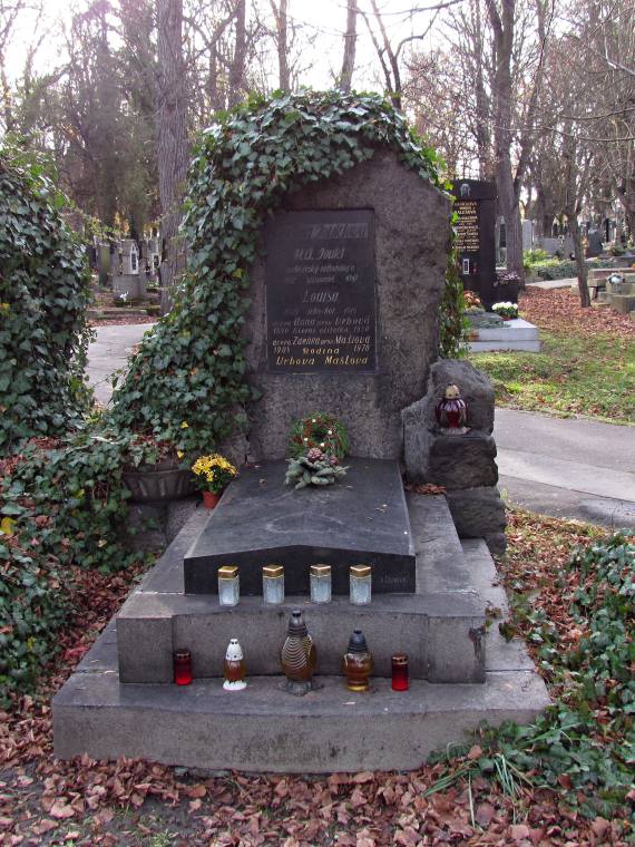 Hrob H.A. Joukla na Olšanských hřbitovech v Praze